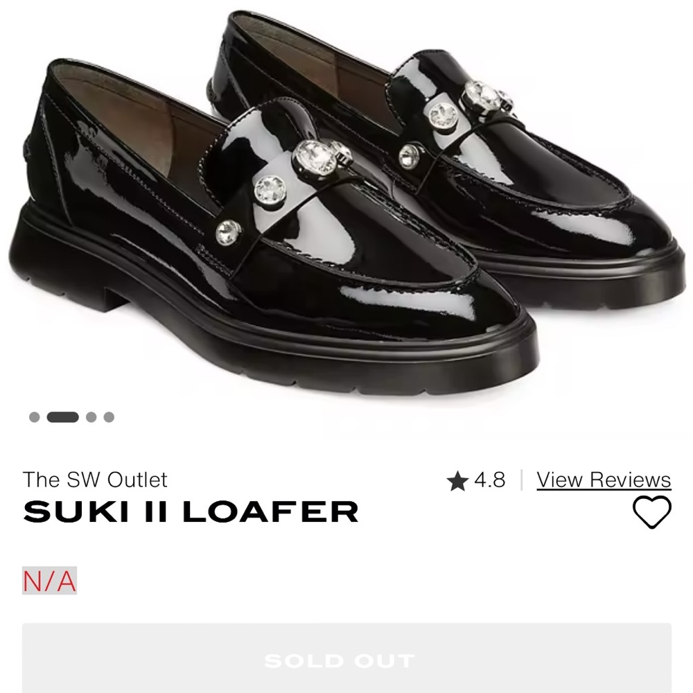 Barely used  Stuart Weitzman Suki ll Loafer size 39 (8.5)
